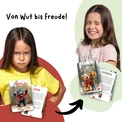 50 Gefühlskarten für Kinder