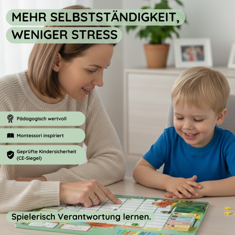 Sternchentafel für Kinder Dino