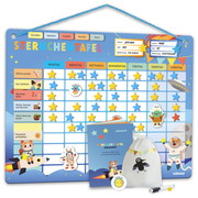 Sternchentafel für Kinder Weltraum