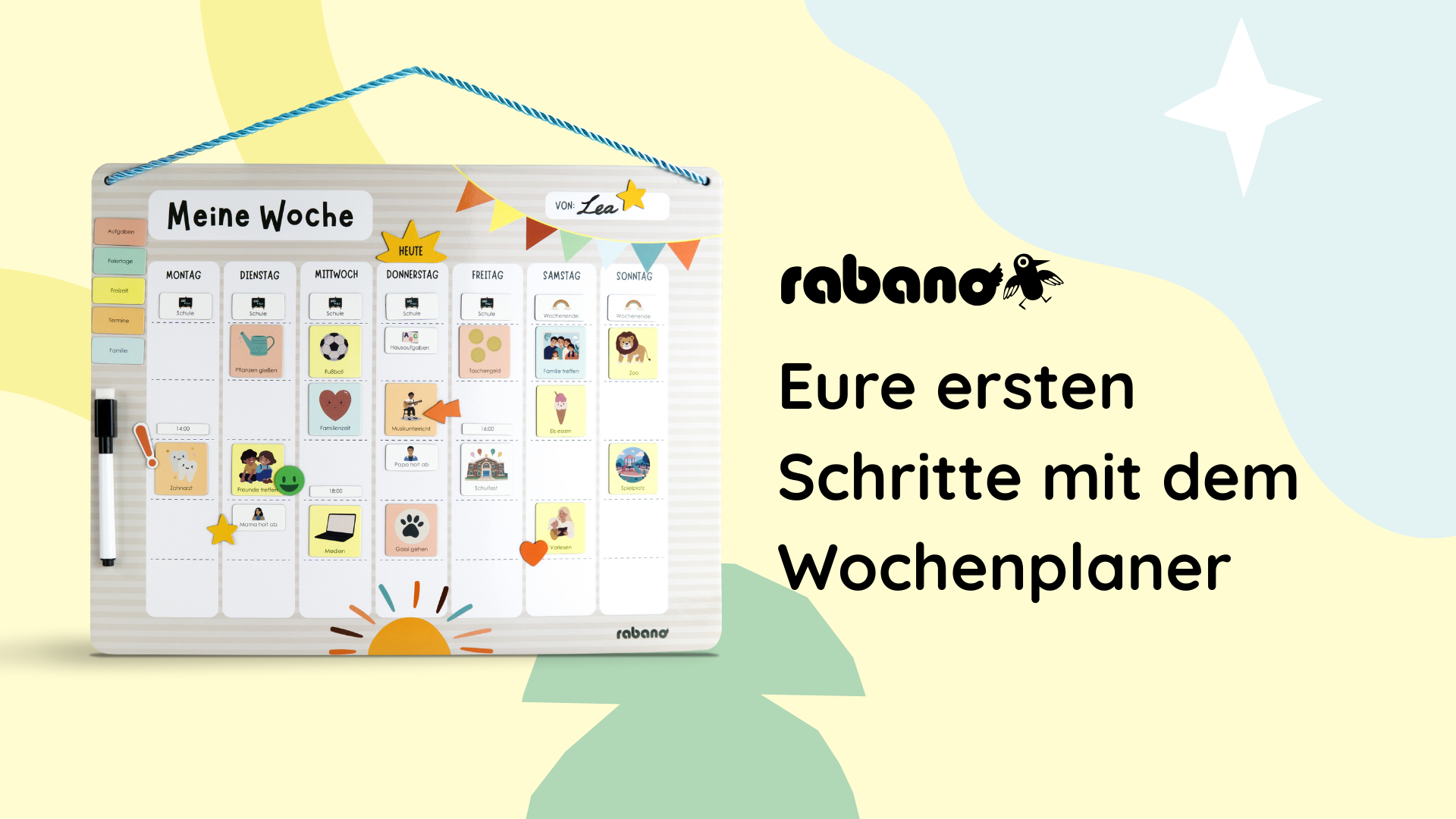 Eure ersten Schritte mit dem Wochenplaner