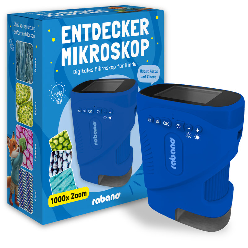 Rabano Entdecker Mikroskop für Kinder - Blau
