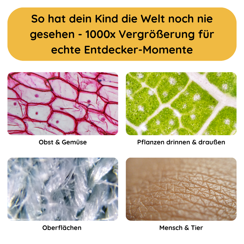 Rabano Entdecker Mikroskop für Kinder - Blau