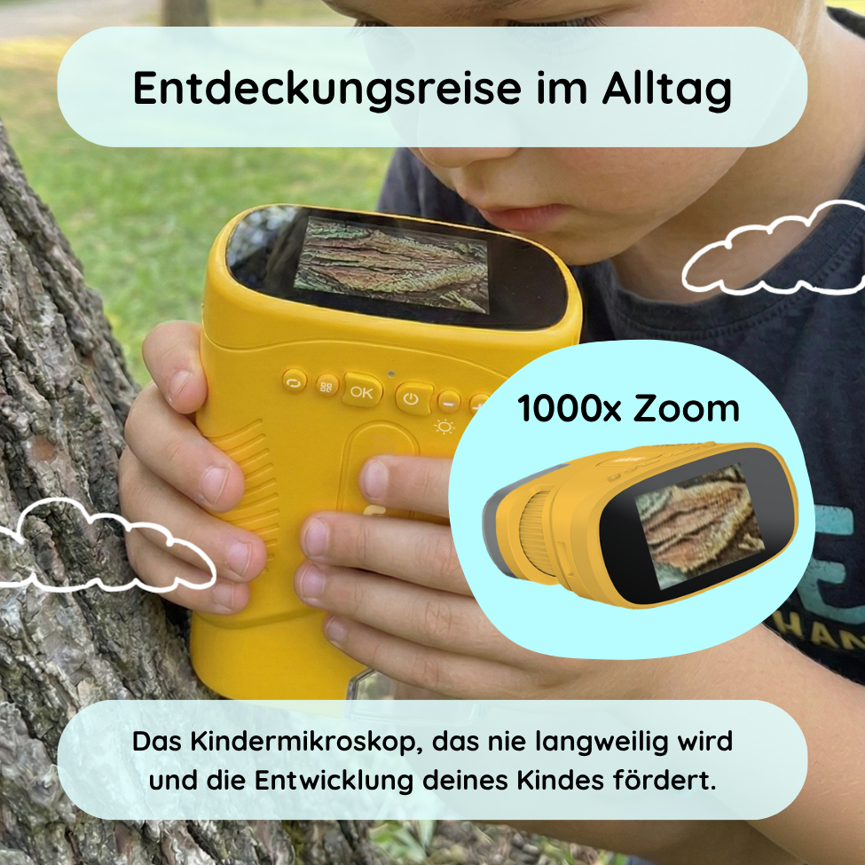 Rabano Entdecker Mikroskop für Kinder - Gelb