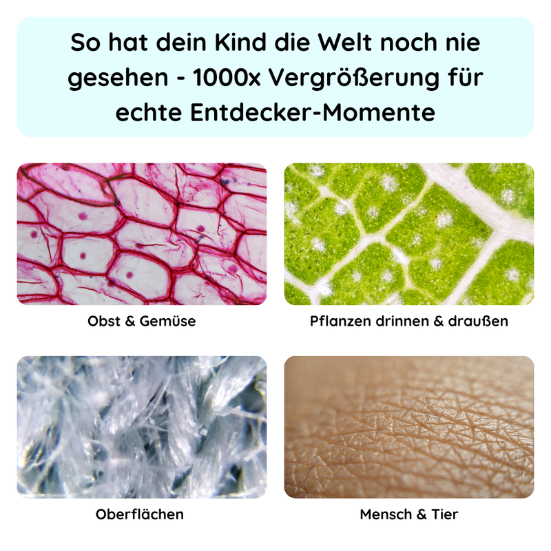 Rabano Entdecker Mikroskop für Kinder - Gelb