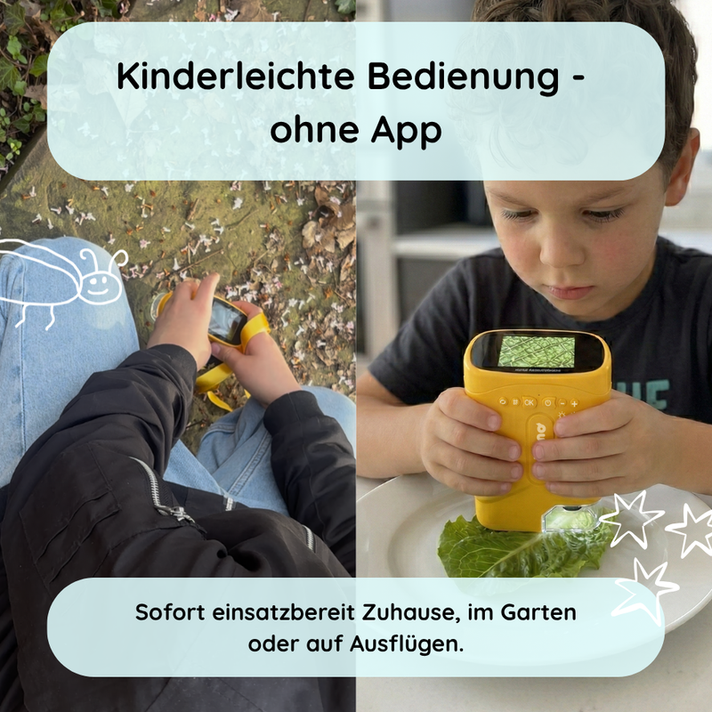 Rabano Entdecker Mikroskop für Kinder - Gelb