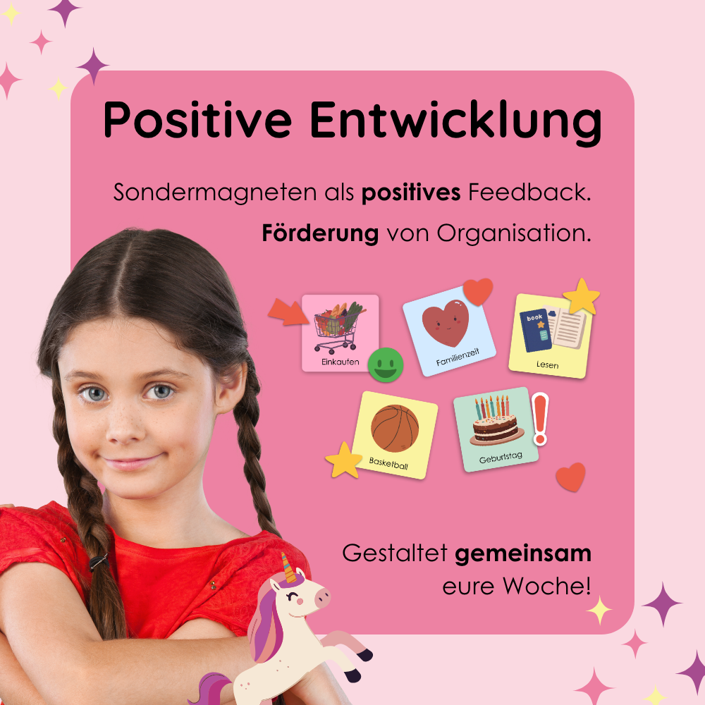 Wochenplaner für Kinder Einhorn