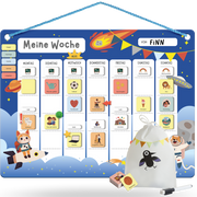 Wochenplaner für Kinder Weltall