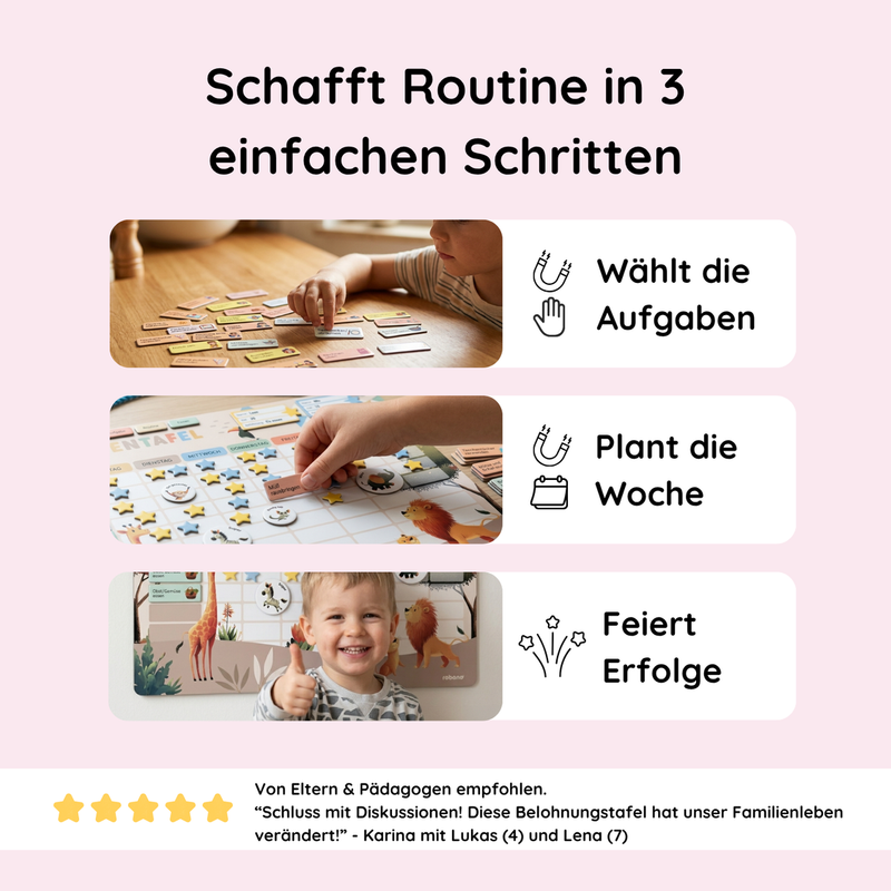 Sternchentafel für Kinder Einhorn